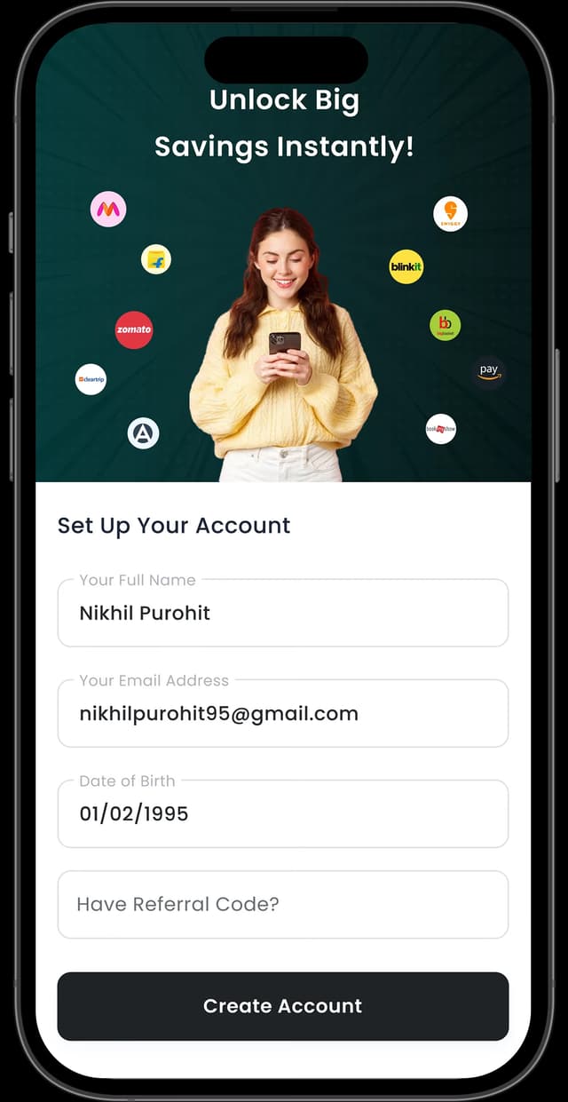 Sign Up & Start Saving